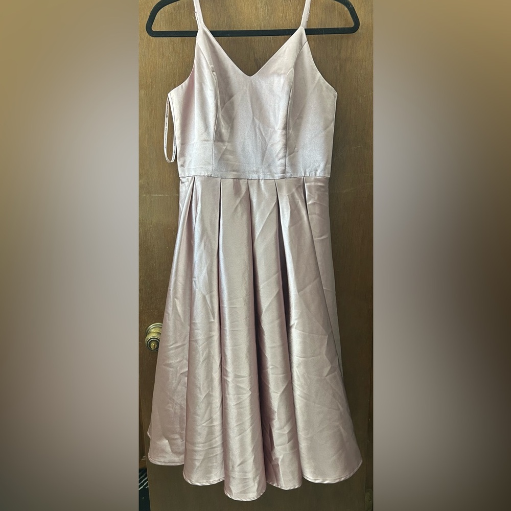 Chi Chi London pink silk dress